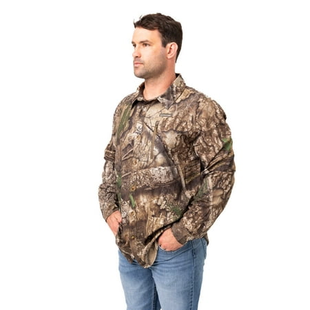 Realtree Button Down Long Sleeve Men s ing Hunting Shirt | APX Camo