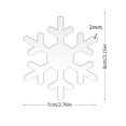 thumbnail image 2 of Vorkoi 12Pcs Acrylic Ornament Blanks for Christmas Tree Decorations - 3" Unfinished Clear Acrylic Blanks Pendants Metal Rings for Kids DIY Crafts Tags, 2 of 7