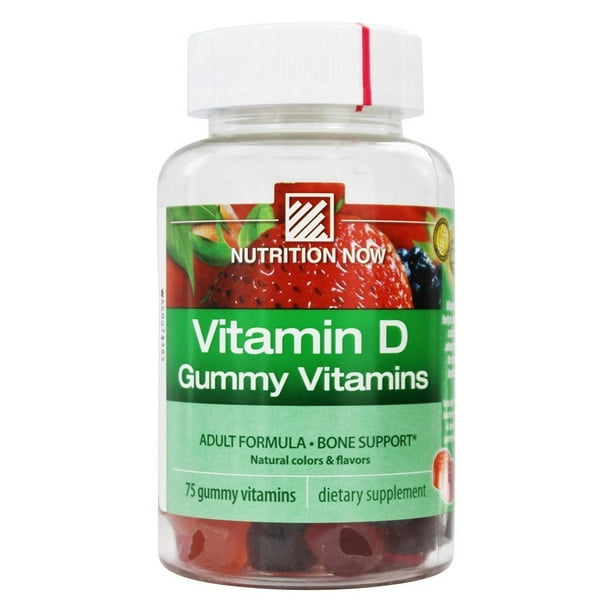 Nutrition Now Vitamin D Adult Gummy Vitamins 2000 IU 75 Gummies
