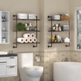 thumbnail image 1 of Industrial Pipe Shelf Rustic Wood Floating Shelves Wall Display Bookshelf Storage Rack Sundries Holder for Kitchen Office Bathroom Organization and Home Decor (), 1 of 8