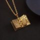 thumbnail image 2 of Collar de Oro Cadena Flip Libro Colgante Oración Del Señor Personalizado de Moda 26-28 Pulgadas Cadena de Hip Hop para Hombres Mujeres, 2 of 8