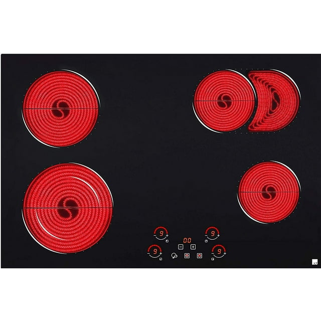 Ramblewood Table de Cuisson Électrique 4 Brûleurs 30 Pouces, EC4-70