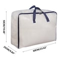 thumbnail image 3 of Bolsa de Almacenamiento de Colcha Transparente onlyliua Artículos En Liquidación Bolsa de Embalaje Bolsa de Clasificación Engrosada Móvil Tela con Clip de Malla Bolsa de Equipaje de Gran Capa, 3 of 4