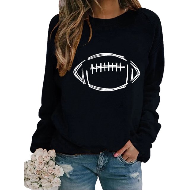 Meichang Chandails en Molleton pour Femmes Sans Capuche Manches Longues Col Rond Pull Décontracté Graphique Amusant Couleur Unie Chandails en Molleton Coupe Ample Pull d'Automne