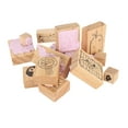 thumbnail image 5 of Sello de goma de madera, juego de sellos de madera decorativos delicados para arte, manualidades, diario, álbum de recortes, planificador, fabricación de tarjetas de letras, tipo 2, 5 of 5