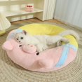 thumbnail image 1 of HOOPET Round Cat Nest Indoor Warm Dogs Soft Mat Cats Sleeping Bed Sofa for Puppy Kitten Cushions Basket Pet Supplies ShopWise Round, 1 of 7