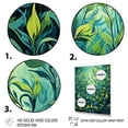 thumbnail image 3 of Designart "Tales of Tarragon Herbs V" Floral Framed Wall Art - Traditional Green Herbs Entryway Framed Wall Art Print, 3 of 6