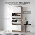 thumbnail image 4 of Mueble Zapatero Organizador de Calzado 4 Cajones Blanco y Madera, Clóset para Zapatos hasta 24 Pares marron M, 4 of 7