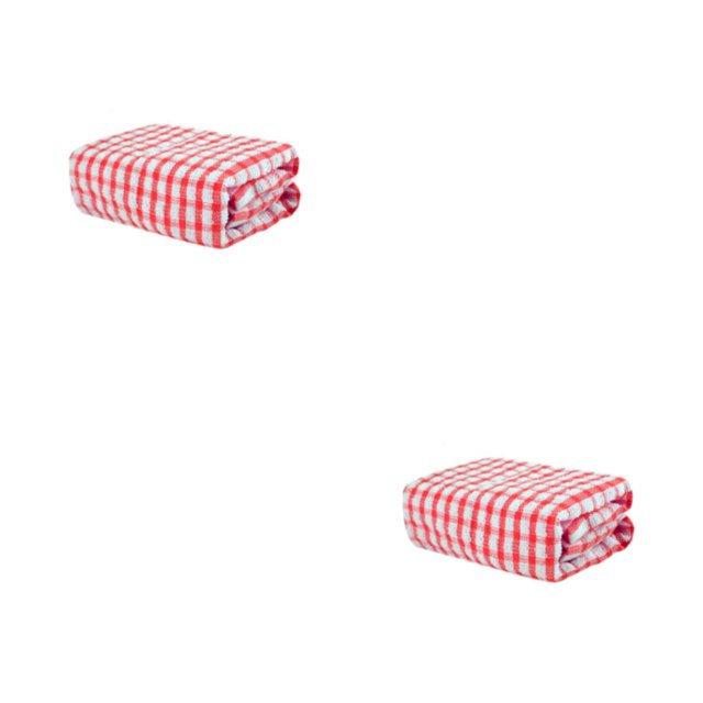 Yuarrent Toalla de té a cuadros, de cocina, servilletas de suaves, plumero sin olor, patrón de rejilla, paño de limpieza, paño de cocina Type1 NO1