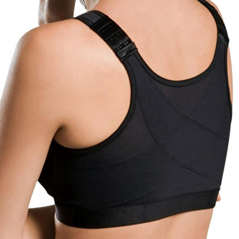Popvcly Front Closure Sport Bra for Women 2Pack Yoga Running High