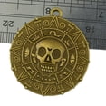 thumbnail image 5 of 6 unids / pieza Vintage Punk azteca moneda medallón collar de colgante DIY hallazgos artesanía joyería Hugo Colgante de calavera con medallón de moneda, 5 of 5