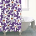 thumbnail image 4 of Waterproof Cute Boho Daisy Shower Curtain 72x72 Inch Boho Style Polyester Unique Shower Curtain for Bathroom Hotel Home Decor with 12 Plastic Hooks, 4 of 5
