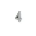 thumbnail image 2 of MSH Modern Stainless Hardware 6 Inch 3D Stainless Steel House Number 4, 2 of 4