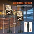 thumbnail image 2 of KFFKFF Pedestal Sign Holder Adjustable Poster Stand 11 x 17 Inch Round Base, 2 of 7