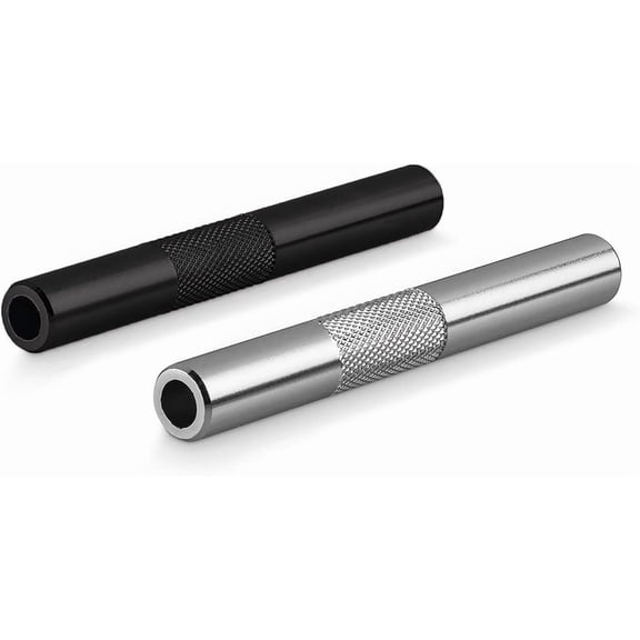Portable Mini Straw Dispenser - Reusable Small Metal Straw Tube Drinking Set for Kitchen Outdoor Camping Travel Silver 2.24