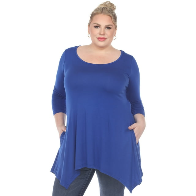 White Mark Tunique Makayla pour Femmes à Manches 3/4