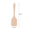 thumbnail image 4 of FRCOLOR Wooden Kitchen Utensil Set for Cooking Use Khaki Color Wood Includes Turner and Sauté Paddle 3pcs, 4 of 10