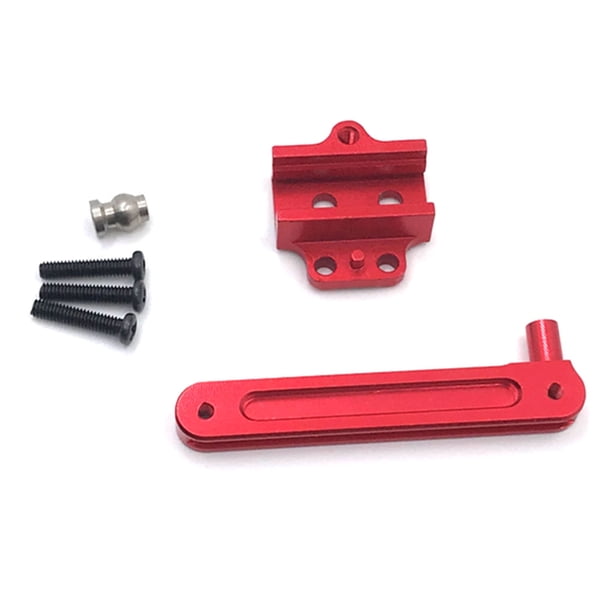 Piezas de RC Componentes de dirección de dirección REPARACIÓN DE RECURSO DE METAL DE METAL DE METAL DE METALES RECULTADORES DE ROCA ROCKLER PARA 12428 12423 ROJO 1 SET Inevent FN001574-01