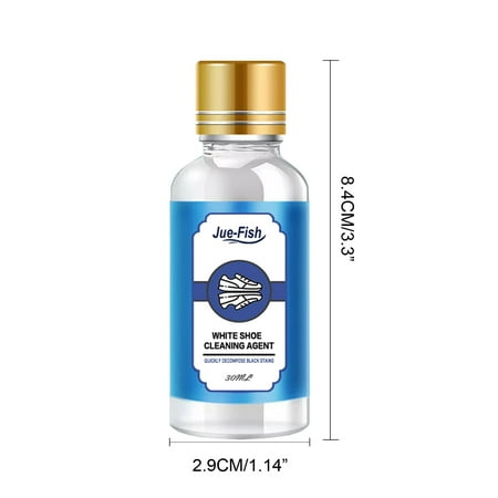 JeashCHAT Multifunctional Leather/Shoes/Handbag Cleaner  Shoe Cleaner Kit Removes Black Scratches For Sports Shoes  Leather Shoes  Leather Bags  Belts  Watch Straps 30ML Clearance