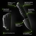 thumbnail image 2 of GRITR Scout Hunting EDC Drop Point Fixed Blade Knife w/ Kydex Sheath, BL, 2 of 7
