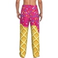 thumbnail image 3 of Balery Red Ice Cream print Men's Pajama Pants,Ultra Lightweight Pjs,Lounge Pant-XX-Large, 3 of 9
