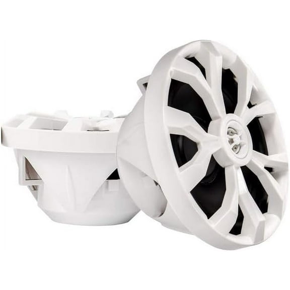 Belva BBMS8W Pair of 8'' 2-Way 500W White Marine Coaxial Speakers