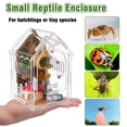 thumbnail image 3 of Jumping Spider Enclosure - Internal Dimensions Acrylic Terrarium Kit for Tarantulas/Mantis/Reptiles with Magnetic Door, Ventilation & Easy Assembly（Single hinge page）, 3 of 5