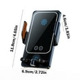 thumbnail image 3 of Binmer 66W Fast Charging Navigation Infrared Induction Magnetic Suction Interface Intelligent Charging Car Wireless Charger Bracket, 3 of 7