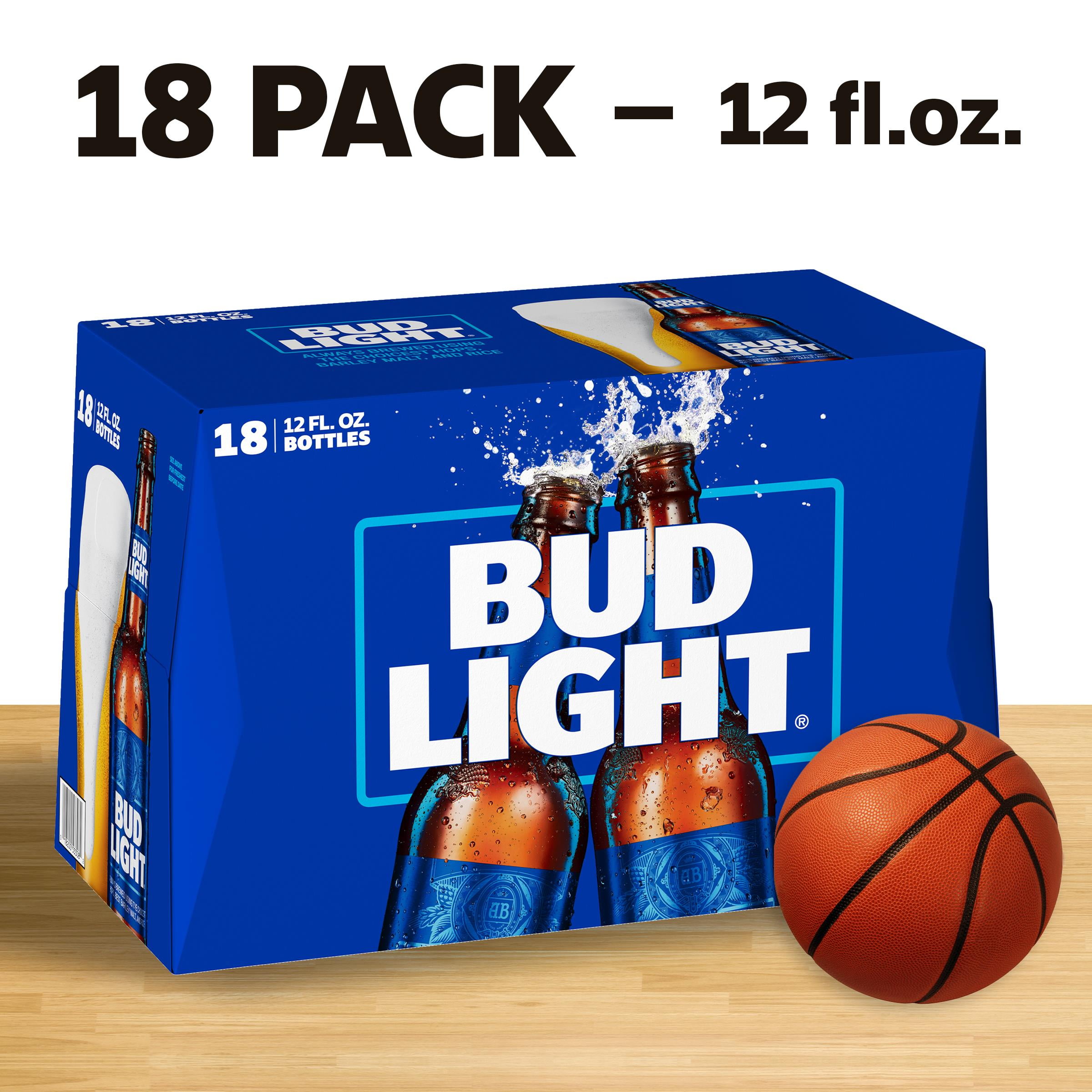 Bud Light Beer, 18 Pack Beer, 12 FL OZ Bottles, 4.2 ABV