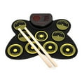 thumbnail image 3 of Vibrant Foldable Electronic Drum for Kids - Christmas Gift with Built-in Speaker & Rechargeable Lithium Battery, Safe Silicone Percussion Instrument for Developing Rhythm Skills (Color Version: Add, 3 of 5