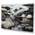 thumbnail image 2 of Designart "An Abstracted Gray Landscape II" Coastal Coral Under Water Canvas Art Print, 2 of 7