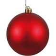 thumbnail image 1 of Vickerman M177503DM 8 in. Red Matte Geometric Ornament Ball, 1 of 2