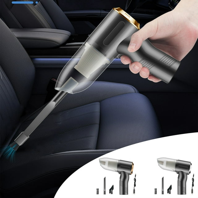 Fiudx Aspiradora Portátil de Mano, Potente Succión, Carga Rápida, Batería de Larga Duración, Ideal para Limpieza de Casa y Coche, Diseño Ergonómico, Carga Usb, Tamaño 16,5 × 14,5 × 5,5 Cm.