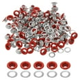 thumbnail image 1 of Uxcell 110 Pcs Ojetes con Arandelas 3/16" Kit de Grommets Rojo, 1 of 7