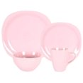 thumbnail image 3 of Stoneware Square 16pc Dinnerware Set, Matte Rose, 3 of 5