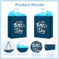 thumbnail image 7 of WaaHome Fathers Day Gift Bag - 11.5" Father's Day Paper Gift Bag with Tissue Paper Happy Fathers Day Gift Bag with Handle Medium Gift Bag for Dad Husband Grandpa, 7 of 7