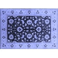 thumbnail image 1 of Ahgly Company Machine Washable Indoor Rectangle Oriental Blue Industrial Area Rugs, 3' x 5', 1 of 4