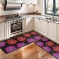 thumbnail image 3 of Kitchen Rugs Sets Of 2,Pioneer Flower Floral Print Pattern Anti Fatigue Kitchen Mat Rugs Non Slip Washable,Decorative Kitchen Floor Mats for Kitchen,Sink,Laundry,17"x47"+17"x47", 3 of 5