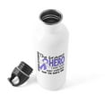 thumbnail image 4 of CafePress - Bravest Hero I Knew Esophageal Cancer Stainless Wa - Stainless Steel Water Bottle, Sports Bottle, 1.0L, 4 of 5
