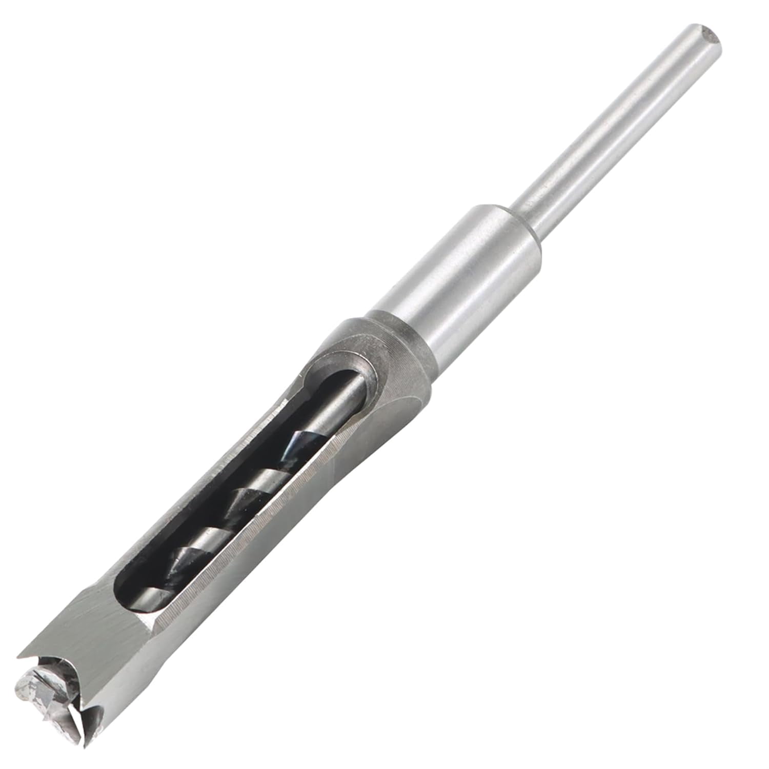 munirater 6PCS Square Hole Mortise Chisel Drill Bit Tools Woodworking Drill Bit Hole Cutter HSS