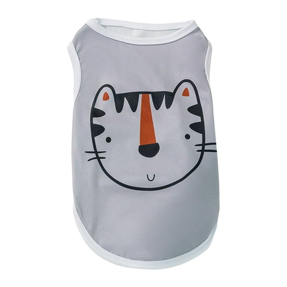 Pet Apparel Cartoon Pattern Letters High Elasticity - Pullover Type Comfy Dog Clothes - for Home Wear