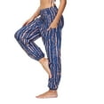 thumbnail image 6 of Women Leggings Tummy Control Bloomers Baggy Loose Casual Yoga Pants,Blue,M, 6 of 9
