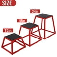 thumbnail image 4 of Kselythan Jump Boxes,Heavy-Duty Steel Plyometric Jump Box for Home Gym,Step up Box for Workout with Rubber Pad Plyo Jumping Box Platform Jump Trainers Conditioning Strength Training, 4 of 9