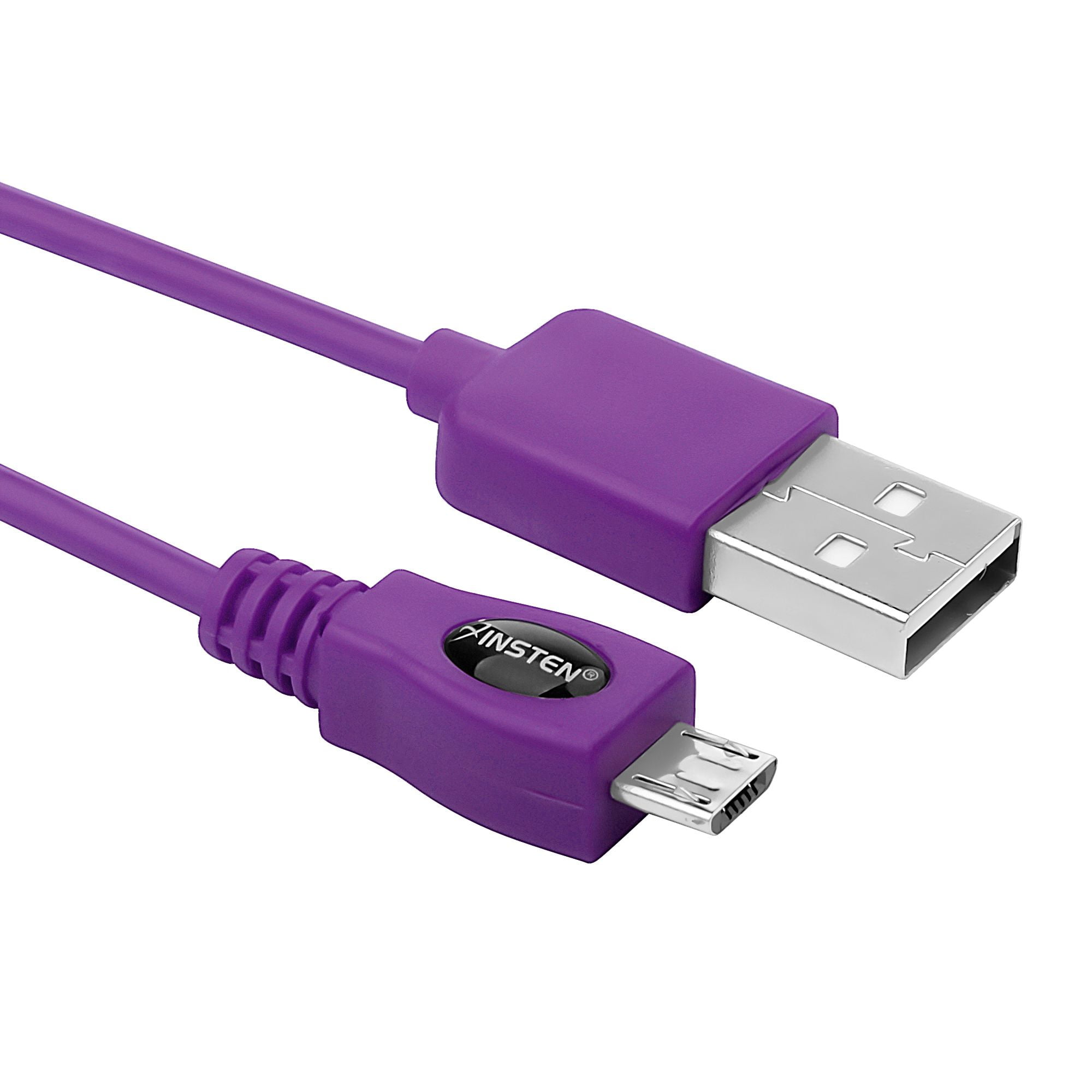 Insten 10FT 3M Purple Long Micro USB Cable Data Sync for Amazon Kindle