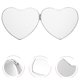 thumbnail image 5 of Espejo de bolsillo plegable de doble cara, compacto, con forma de corazón para mujer, 5 of 8