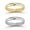 2 Tone Set, variant on Sterling Silver Polished Band Wedding Ring for Women and Men, Gold