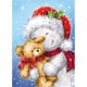 thumbnail image 1 of Kits de pintura de diamantes de 30 x 40 cm para Navidad, pintura de diamantes bordada con muñeco de nieve navideño completo, pintura de diamantes navideña con punto de cruz, manualidades con diamantes, 1 of 4