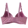 thumbnail image 4 of Hinvhai Women's Sexy Plus Size Seamless Push Up Lace Sports Bra Comfortable Breathable Base Tops Underwear On Clearance Pink XL(XL), 4 of 7