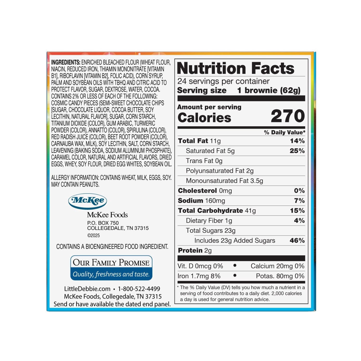 Little Debbie Cosmic Brownies (24 count Brownies)