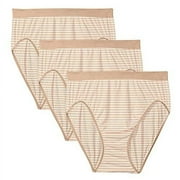 3 Pack Soft Taupe Stripe Bali Comfort Revolution 303j